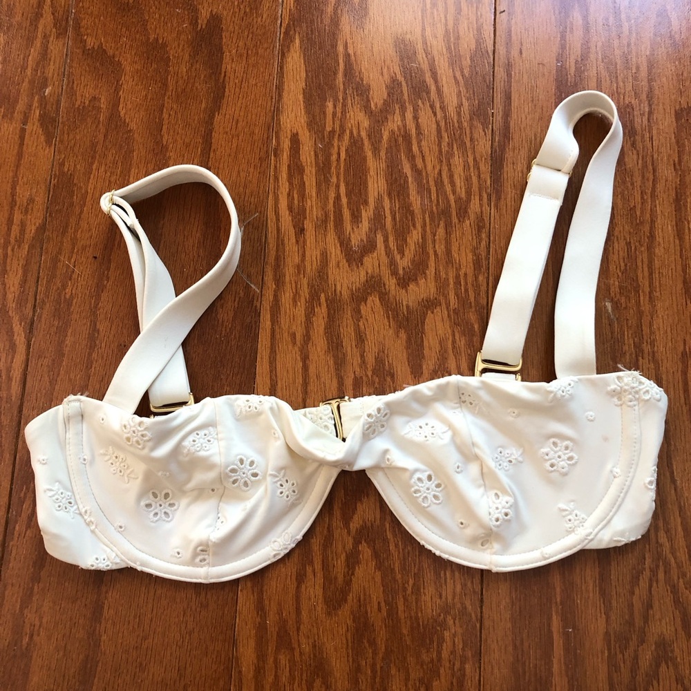 WeWoreWhat Sorrento Bikini Top White Size S